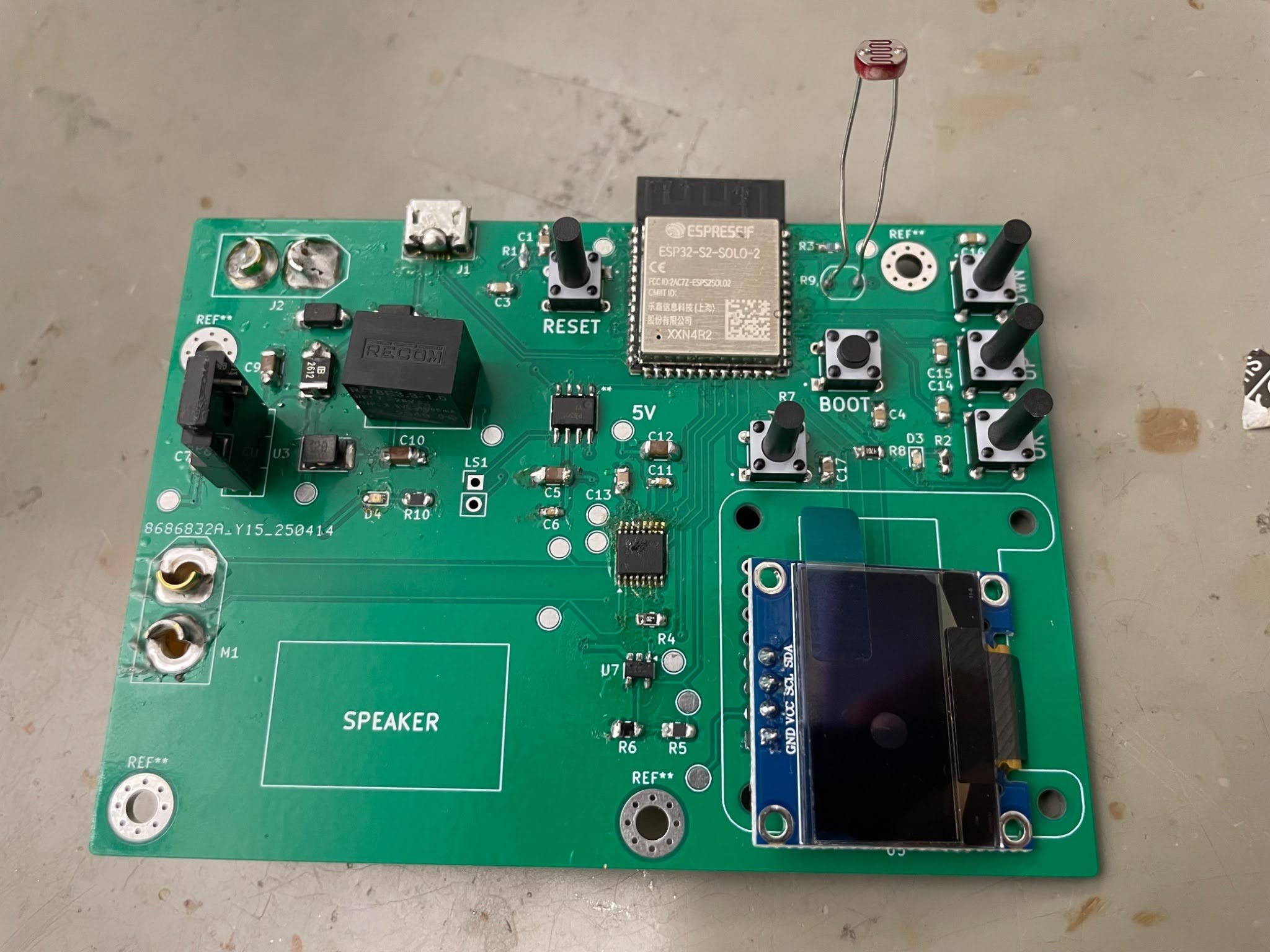 Assembled PCB