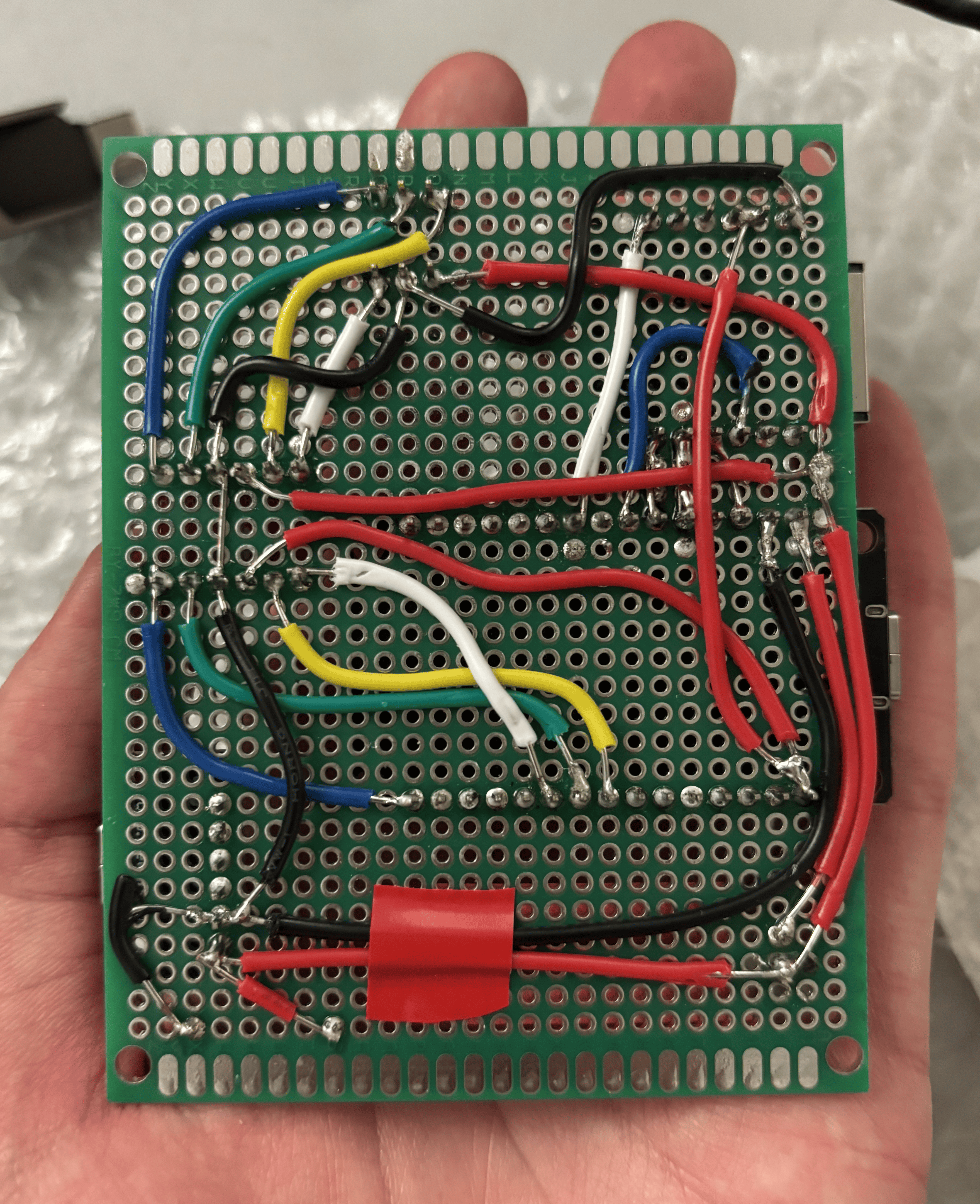 Controller protoboard back