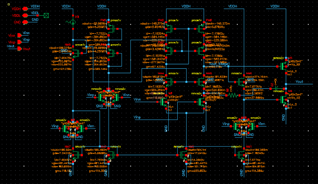 Full Circuit in Cadence