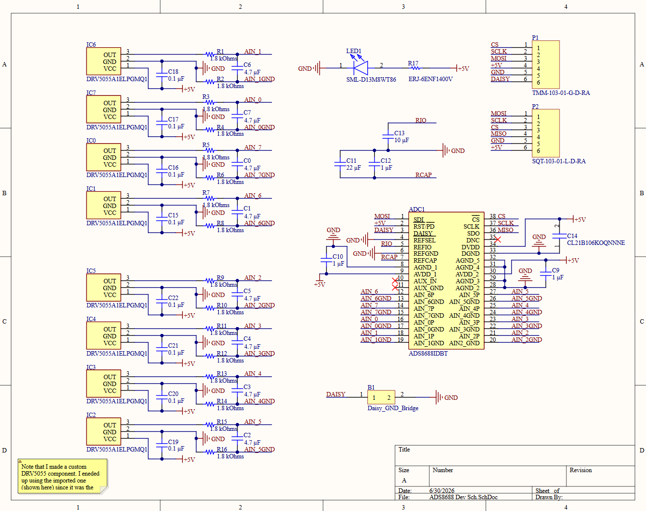 Sensor module schematic